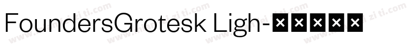 FoundersGrotesk Ligh字体转换